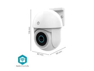 Beveiligingscamera Nedis Smartlife Wifi buiten 3MP Full HD 1296p wit - 7