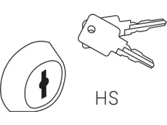 Cilinderslot,V. Garderobekast/Lockersysteem