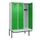 locker met bank,HxBxD 2120x1200x815mm,3vak,vak B 400mm,cilinderslot