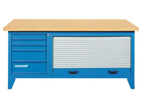 Établi GEDORE B 1500 L avec rideau de tôle