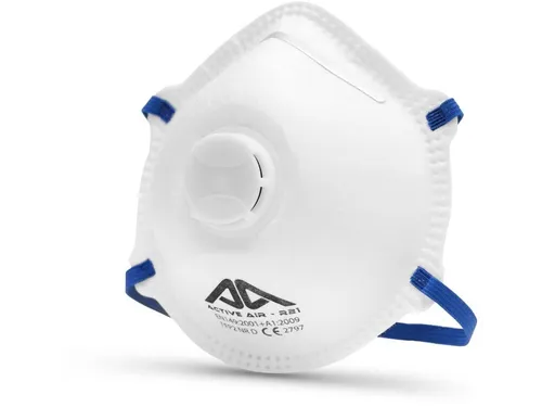 Active Gear FFP2 NR D Stofmasker met Ventiel Doos met 10 Stuks