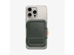 Spigen iPhone Lock Fit MagFit Wallet MagSafe Military Green