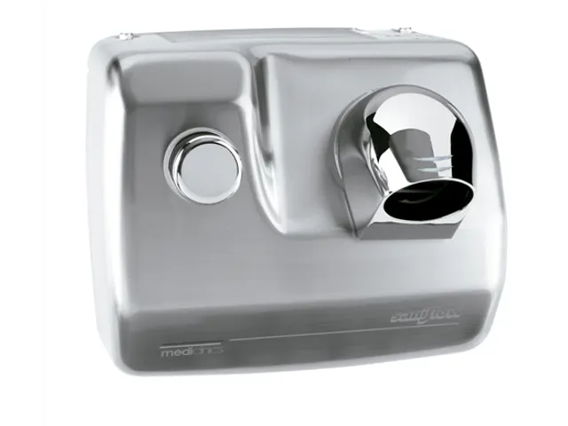 Haardroger Drukknop Rvs Look