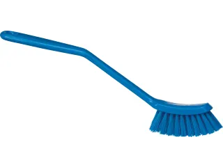 Smalle Afwasborstel Vikan 290mm blauw Medium vezel - 1
