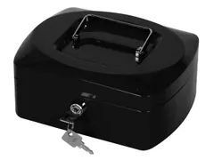 Geldkoffer Zwart 205x160x85mm Inclusief 2 Sleutels