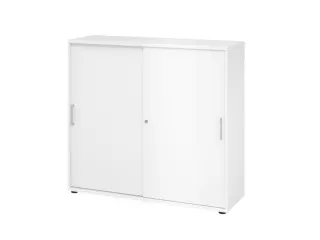 schuifdeurkast,HxBxD 1000x1200x400mm,2xhouten vloer,3ordnerhoogte - 1
