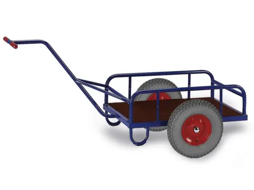 Handtrekwagen 200kg Met Bodem Laadvloer 765x435mm Luchtbanden