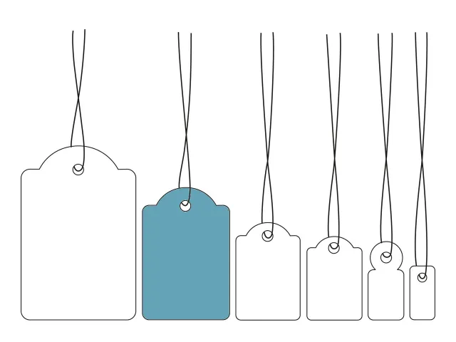 HERMA 6925 Hanglabel 25x38mm Wit karton met Wit draad 1000 stuks