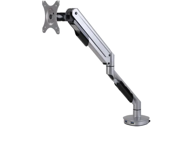 Enkele Monitorarm 1 Scherm Met Usb Poorten Grijs