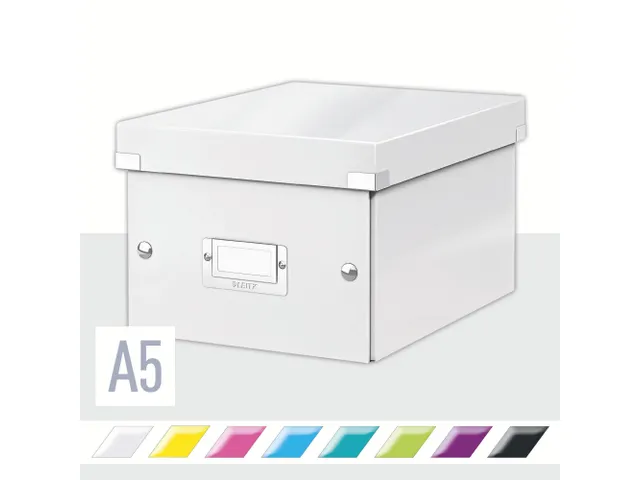 Opbergbox Click & Store 220x160x282mm Wit 84% gerecycled karton