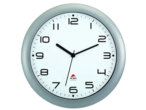 De Alba HORNEW wandklok met stille werking 30cm. Grijs