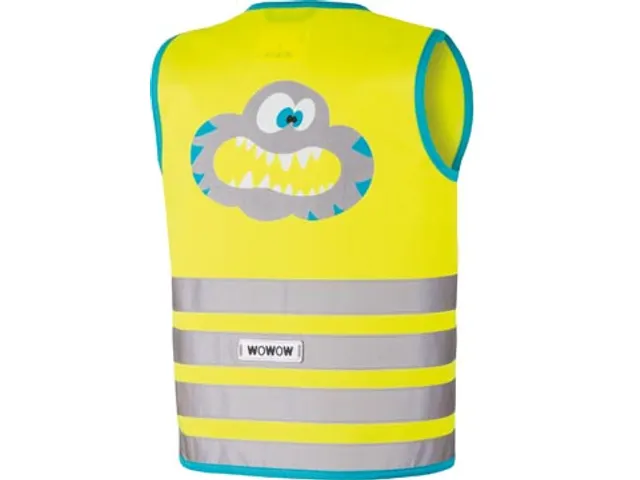 Crazy Monster Jacket Reflecterend Fluohesje Kind Geel Small