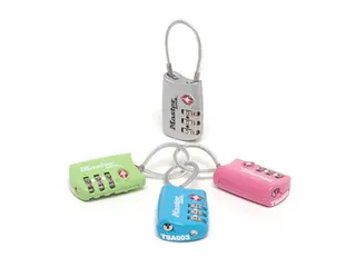 Hangslot Masterlock 4688EURD 3-cijfer combinatie TSA met kabel assorti - 1
