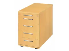 stationaire ladeblokken,HxBxD 720-760x428x800mm,4lade(n),mat.-lade