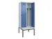 locker met bank,voor scheiding van kleding,HxBxD 2120x800x815mm,2vak