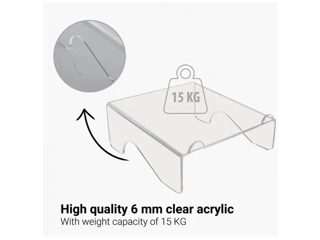 Acryl Laptopstandaard Transparant voor Laptops tot 17 Inch