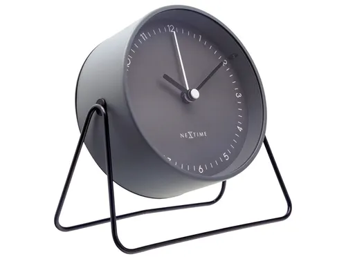 Wekker Nextime Berlin Table 14x13 cm grijs metaal