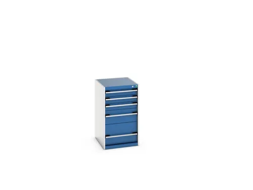 ladekast HxBxD 900x525x650mm 5laden romp RAL7035 front RAL5010