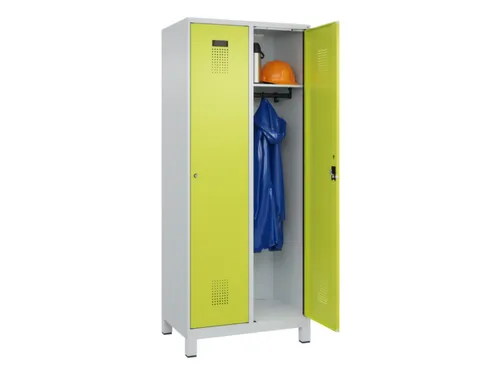 locker,HxBxD 1950x800x500mm,2vak,vak B 400mm,cil.-slot,voeten