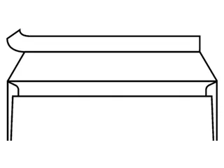 Envelop Akte Venster C5/6 114x229mm Venster Rechts Zelfklevend - 1