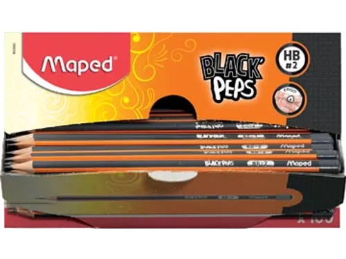 potlood Black'Peps HB zonder gum karton display
