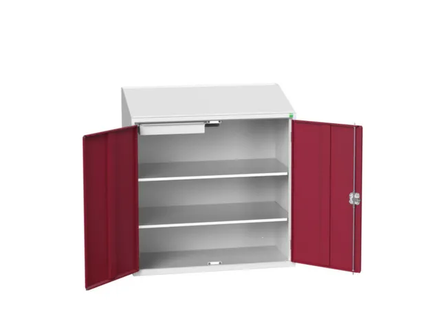 lessenaarkast 1130x1050x550mm 2 legborden 1 lade RAL7035+RAL3004