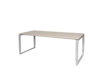 Domino Plus Bureau Hoogte Verstelbaar 2000x900mm Robson Eiken Alu - 1
