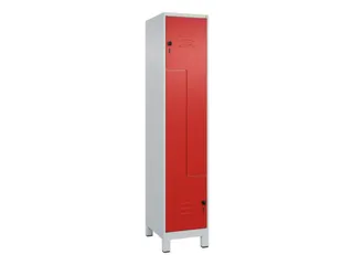 Z-garderobekast,HxBxD 1950x400x500mm,vak B 200/400mm,draaigrendel - 1