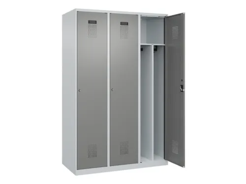 locker voor scheiding van kleding,HxBxD 1850x1200x500mm,3vak