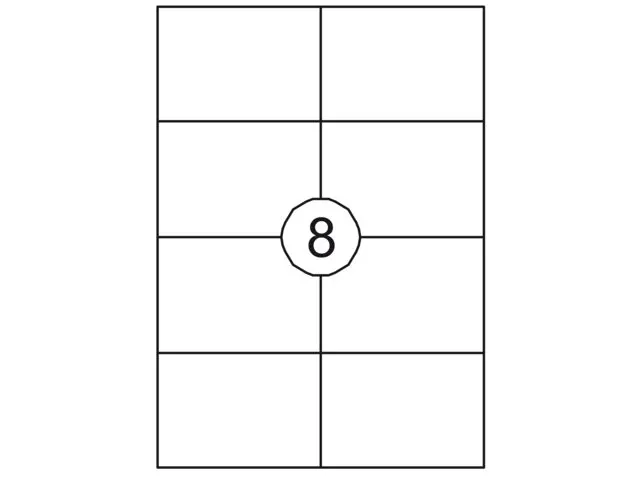 Etiket Premium 105x74mm Wit XL Pack 1000 Vel