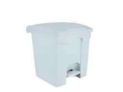 Contitop,afvalbak met pedaal 30L wit/VE:3