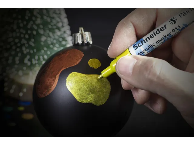 Metallic marker Schneider Paint-It 011 2mm geel metallic