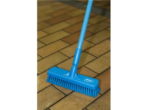 Vloerschrobber Vikan harde vezel 305mm blauw