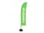 Beachflag 430cm complete set "A EMPORTER" Groen