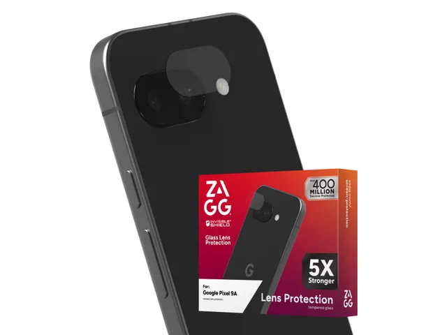 InvisibleShield Glass Elite, Google, Pixel 9a, Stofafstotend, Schokbes