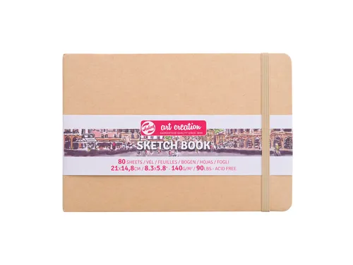 Schetsboek Talens Art Creation 80 witte vellen 140gr 210x150mm kraft