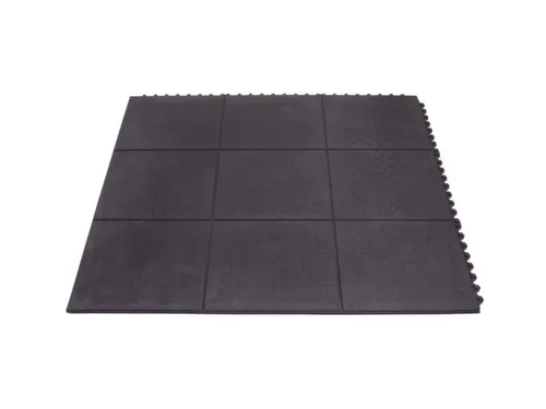 Vloerbedekkingsmodule Lxb 900X900Mm Gesloten Oppervlak Rubber Zwart
