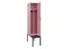 locker met bank,voor scheiding van kleding,HxBxD 2120x400x815mm,1vak