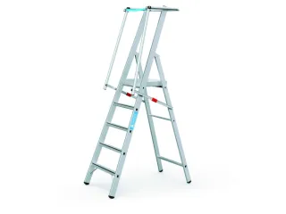 Platformladder Aluminium Bordes H X B X D 1320X 400X 400Mm 5Treden - 3