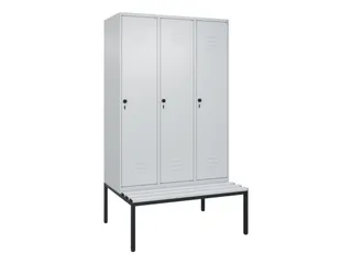 locker voor scheiding van kleding,HxBxD 2120x1200x815mm,3vak - 1