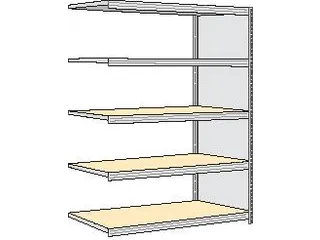 magazijnstelling,aanbouwveld,HxBxD 2000x1695x600mm,vakl. 250kg - 1