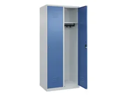 locker,HxBxD 1850x800x500mm,2vak,vak B 400mm,cil.-slot,staand op vloer