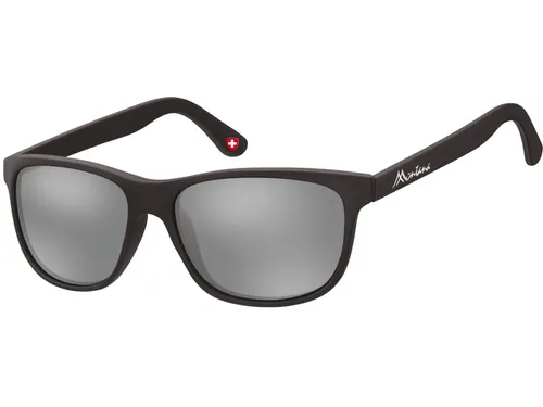 Zonnebril Montana met Revo spiegelglas mat zwart