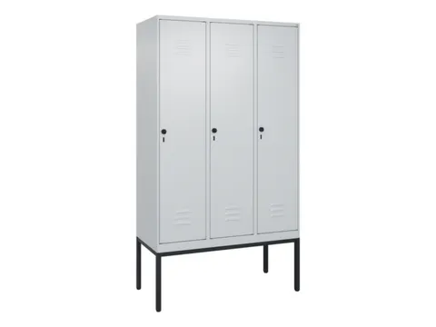 locker,HxBxD 2120x1200x500mm,3vak,vak B 400mm,draaigrendel