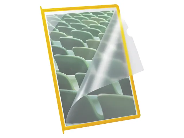 Infotas Flex-O-Frame met pen A4 geel