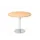 vergadertafel,HxØ 745x1000mm,rond,schotelvoet chroom,ronde buis