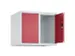 opzetkast,v. locker,2vak.,vak B 300mm,HxBxD 500x600x500mm,vleugeldeur