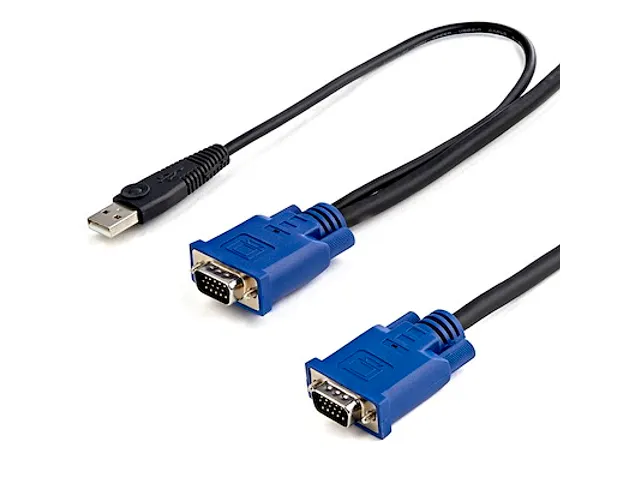 Ultradun USB VGA 2-in-1 KVM-kabel 3 Meter