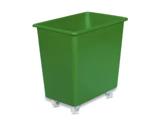 Verrijdbare Rechthoekige Bak 135 Liter Hxbxd 670X660X432Mm Pe Groen - 2