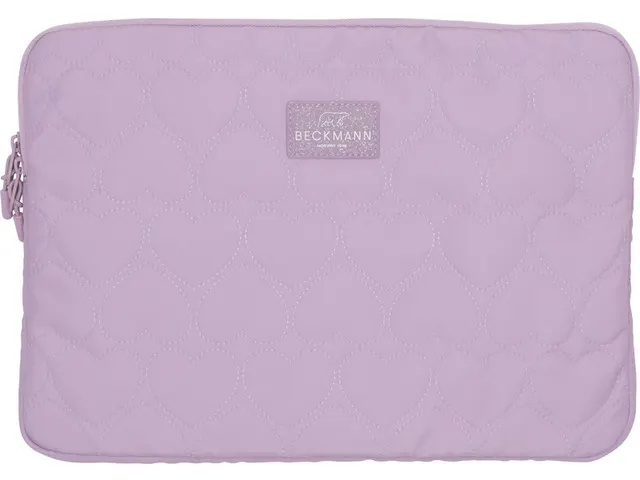 Laptophoes Beckmann 24x34x2cm Padded Hearts roze 13inch